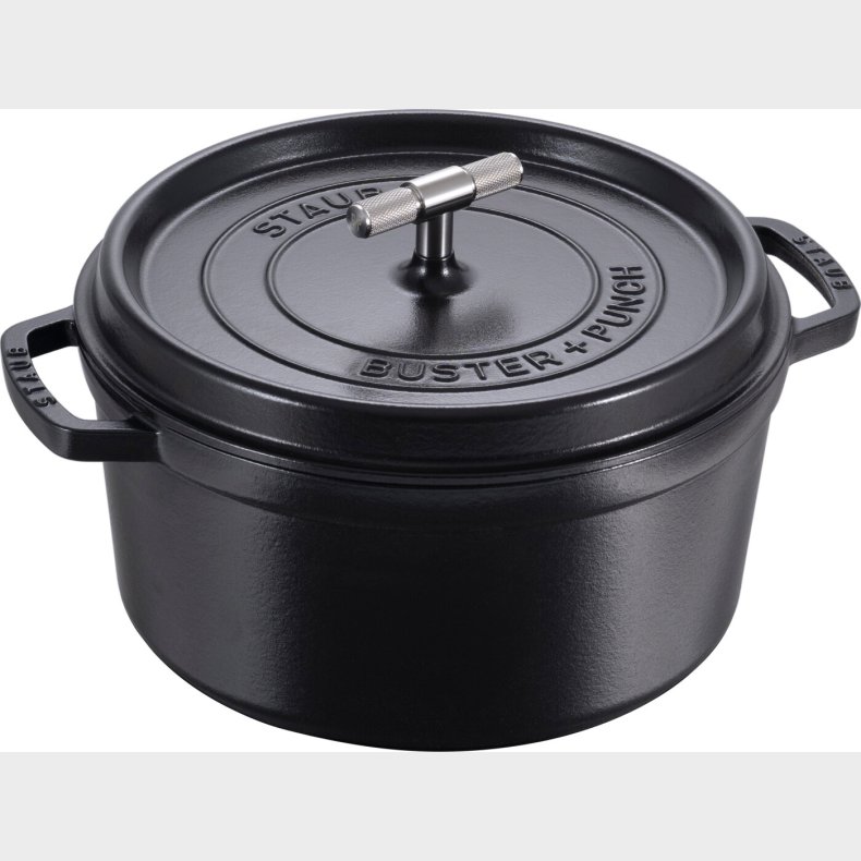 Staub - Buster + Punch Cocotte - Sort - 28 Cm
