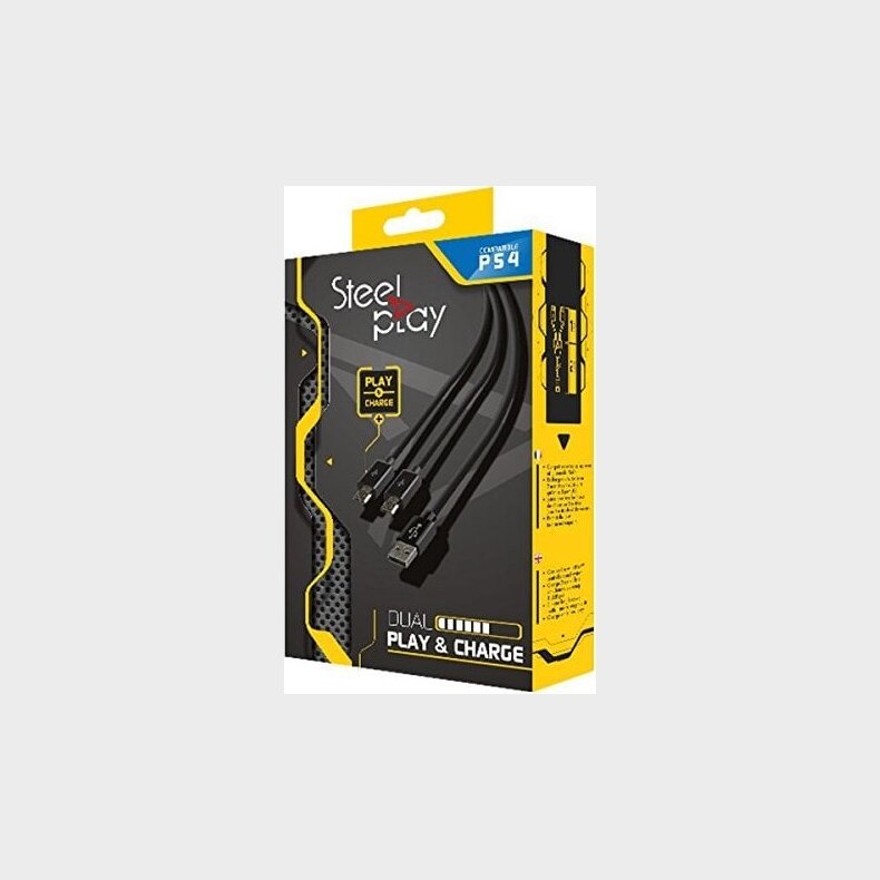 Steelplay Dual Play And Charge Cable Til Ps4