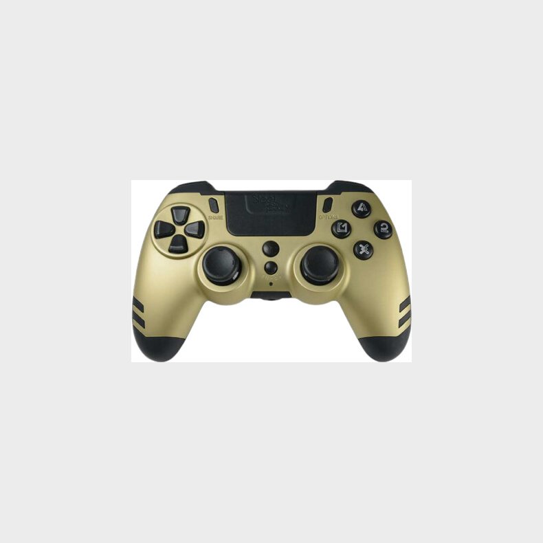 Steelplay - Metaltech Wireless Controller - Ps4 - Guld