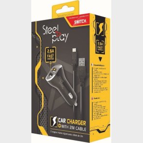 Steelplay Nintendo Switch Oplader Til Bil - 2 Usb Porte