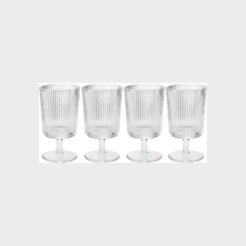 Stelton - Pilastro Vinglas S�t Med Riller - 18 Cl - 4 Stk.