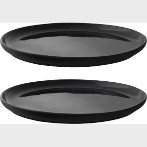 Stelton - Theo Frokosttallerken - � 22 Cm - Sort - Stent�j - 2 Stk