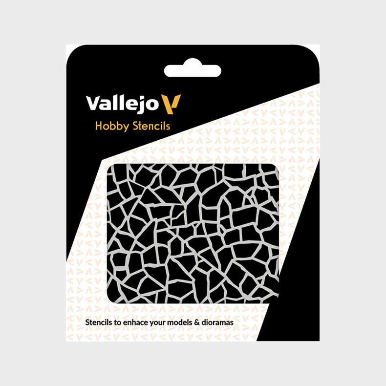 Vallejo - Hobby Stencils - Giraffe Camo Wwii Skabelon - St-cam003