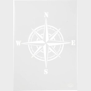 Stencil - Kompas - A4 - 210x297 Mm - 1 Stk.