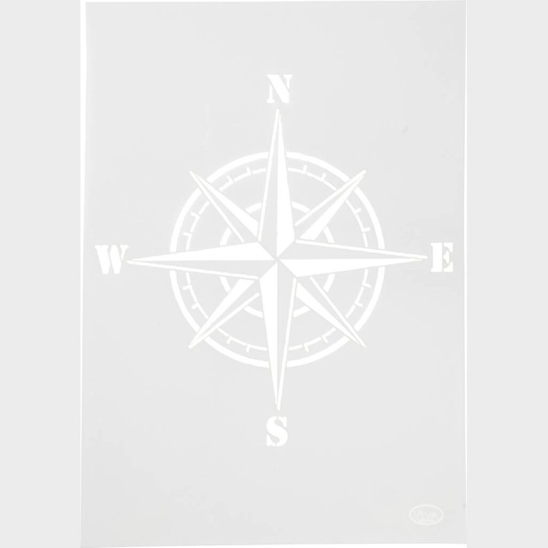Stencil - Kompas - A4 - 210x297 Mm - 1 Stk.