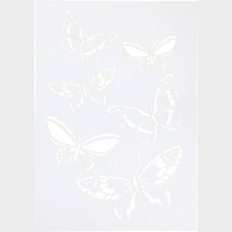 Stencil - Sommerfugle - A4 - 210x297 Mm - 1 Stk.