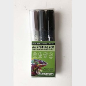 Stentusser 3 Stk Sort-gr-hvid