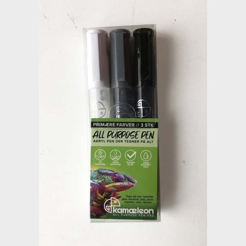 Stentusser 3 Stk Sort-gr-hvid