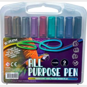 Stentusser 9 Stk Boks Med Hndtagmetallic