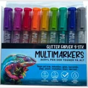 Stentusser 9 Stk Glitter