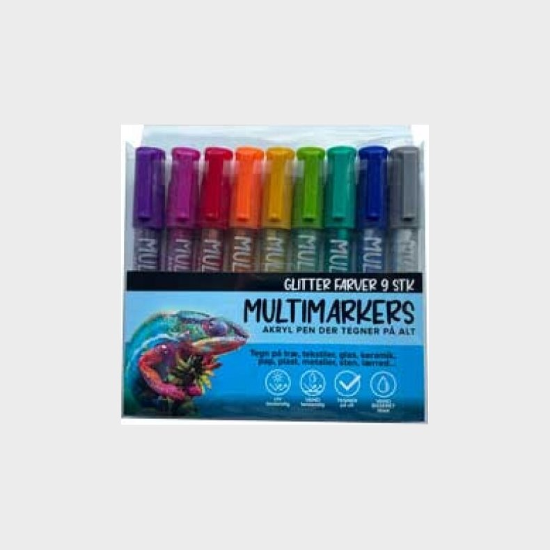 Stentusser 9 Stk Glitter