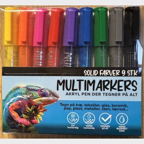 Stentusser 9 Stk Primre Farver