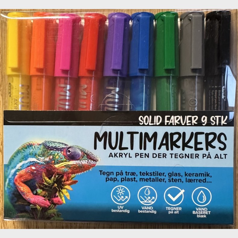 Stentusser 9 Stk Prim�re Farver