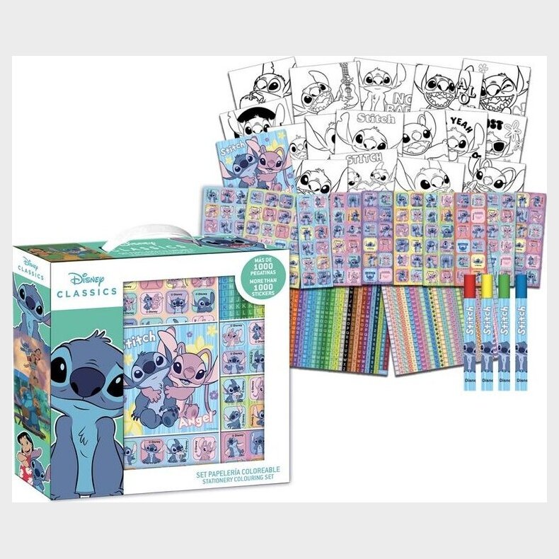 Stitch - Klistermrker St Til Brn - 1.000 Stk.