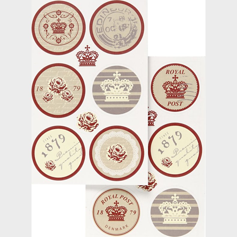 Klistermrker - Royal Post Vivi Gade - 4 Ark