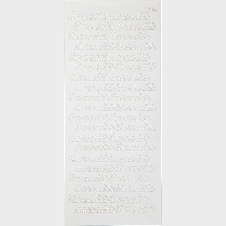 Klistermrker - Barnedb - Hvid