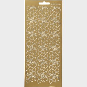 Klistermrker - Blade - Guld