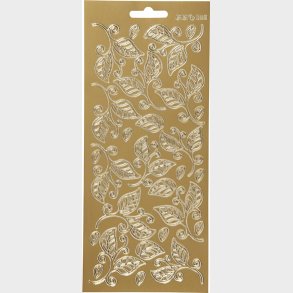 Klistermrker - Blade - Guld