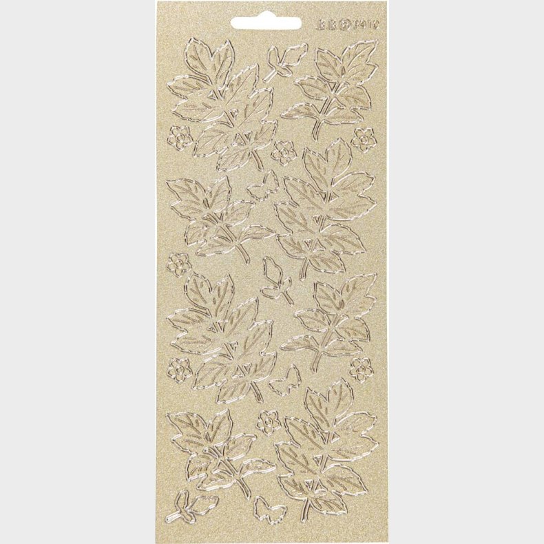 Klistermrker - Blade - Guld