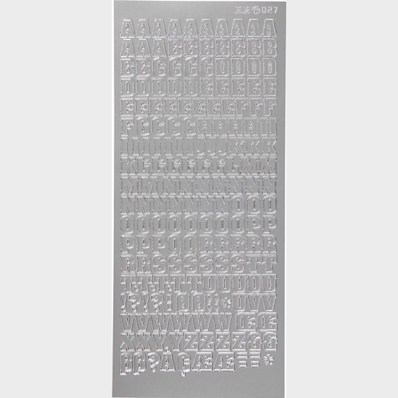 Bogstav Klistermrker - Slv