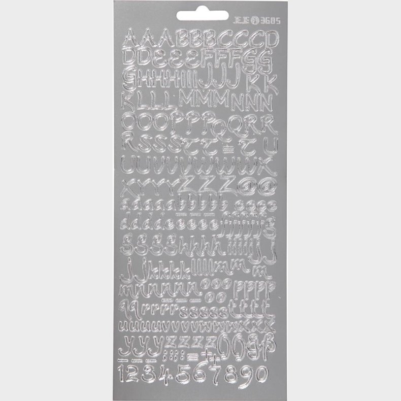 Bogstav Klistermrker - Slv