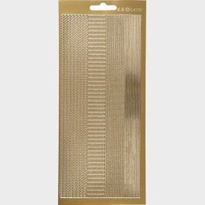 Klistermrker - Strimler Til Kanter - Guld