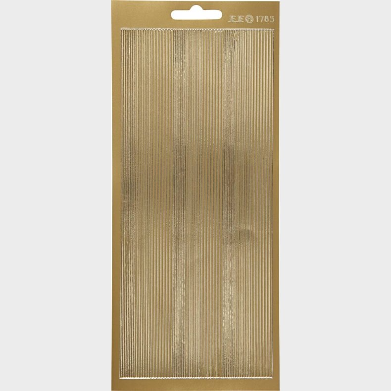 Klistermrker - Strimler Til Kanter - Guld