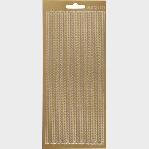 Klistermrker - Strimler Til Kanter - Guld