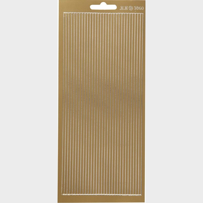 Klistermrker - Strimler Til Kanter - Guld