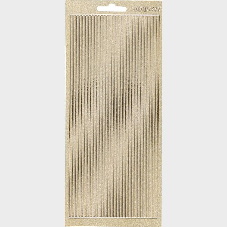 Klistermrker - Strimler Til Kanter - Guld