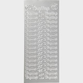 Klistermrker - Bryllup - Slv