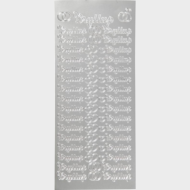 Klistermrker - Bryllup - Slv
