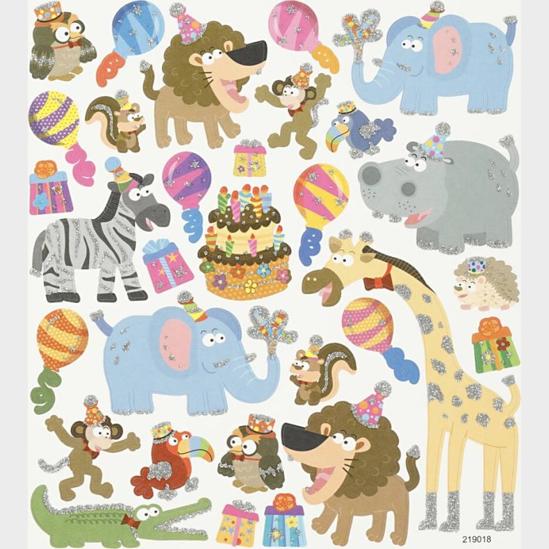 Klistermrker Til Brn - Dyrenes Fdselsdag
