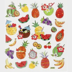 Klistermrker - Eksotiske Frugter