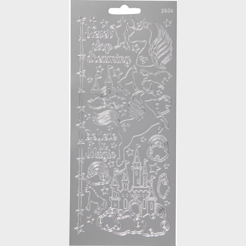 Enhjrning Klistermrker - Slv