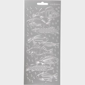 Klistermrker - Fisk - Slv