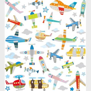 Klistermrker Til Brn - Fly Og Helikoptere