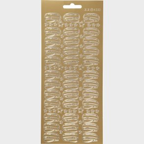 Klistermrker - Studenterhuer - Guld