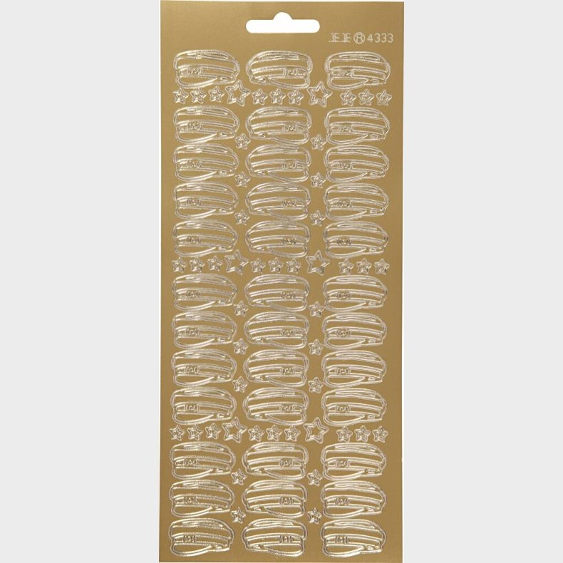 Klistermrker - Studenterhuer - Guld