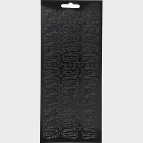 Klistermrker - Studenterhuer - Sort