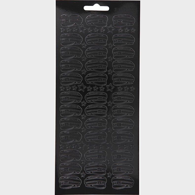 Klistermrker - Studenterhuer - Sort