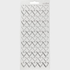 Hjerte Klistermrker - Slv