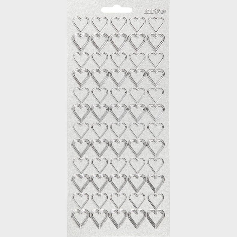 Hjerte Klistermrker - Slv