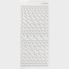 Hjerte Klistermrker - Slv