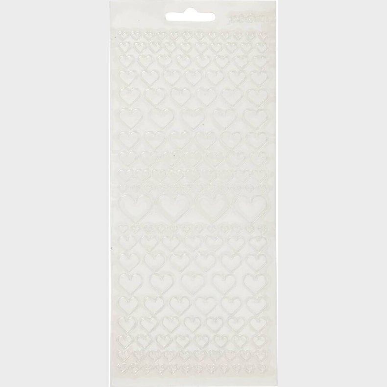 Hjerte Klistermrker - Gennemsigtig