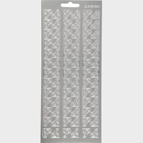 Klistermrker - Hjrne Dekoration - Slv