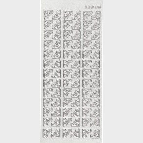 Klistermrker - Hjrne Dekoration - Slv