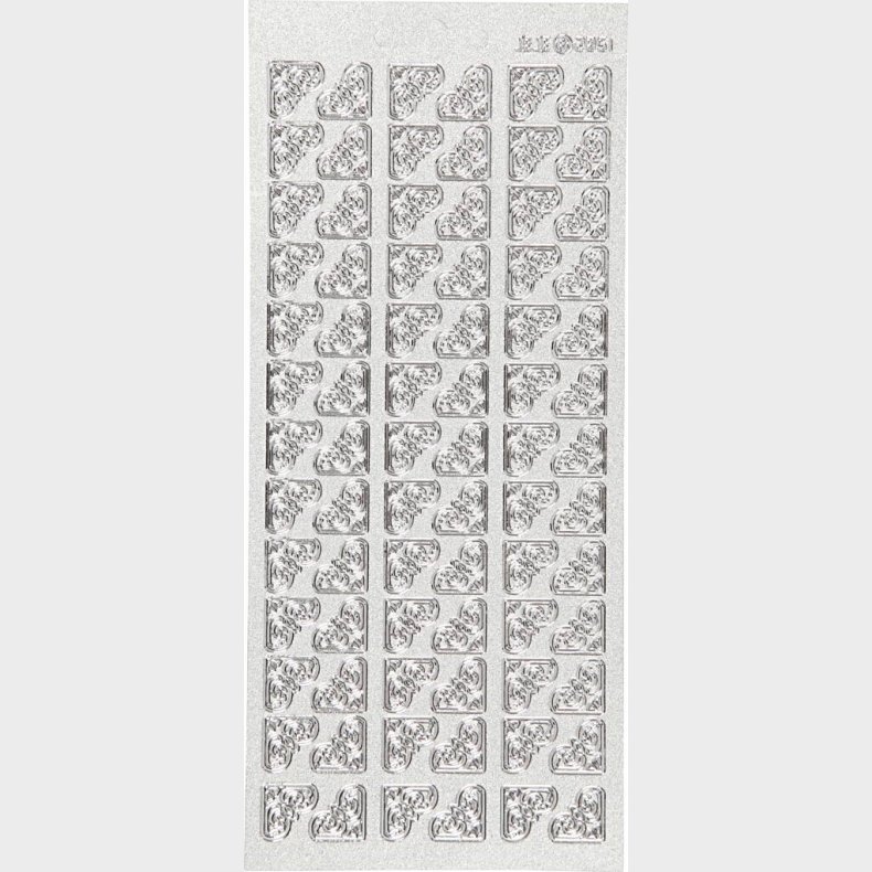 Klistermrker - Hjrne Dekoration - Slv