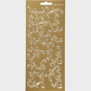 Klistermrker - Hvirvel - Guld