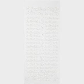 Klistermrker - Indbydelse - Hvid